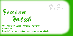 vivien holub business card